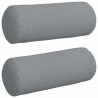Poduszki Wałkowe 2 pcs Jasnoszary Ø 15 x 40 cm tkanina