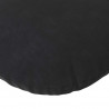 Poduszki na siedziska 2 pcs Czarny Ø 40 x 13 cm Aksamit