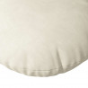 Poduszki na siedziska 2 pcs Kremowy Ø 40 x 13 cm Aksamit