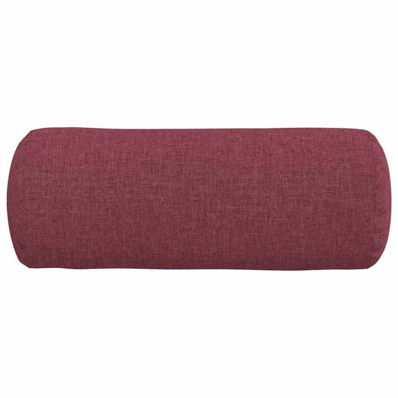 Poduszki Wałkowe 2 pcs Czerwone wino Ø 15 x 40 cm tkanina