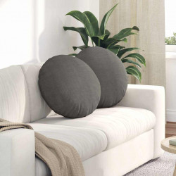 Poduszki na siedziska 2 pcs Jasnoszary Ø 50 cm