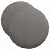 Poduszki na siedziska 2 pcs Jasnoszary Ø 50 cm