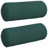 Poduszki Wałkowe 2 pcs Ciemna zieleń Ø 15 x 40 cm tkanina