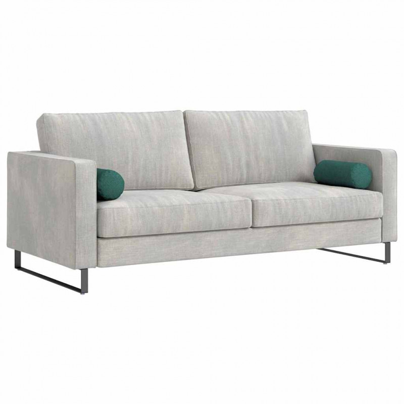 Poduszki Wałkowe 2 pcs Ciemna zieleń Ø 15 x 40 cm tkanina