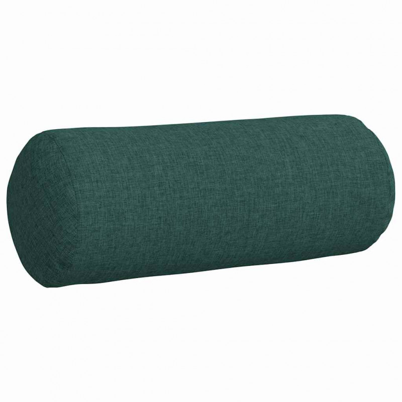 Poduszki Wałkowe 2 pcs Ciemna zieleń Ø 15 x 40 cm tkanina