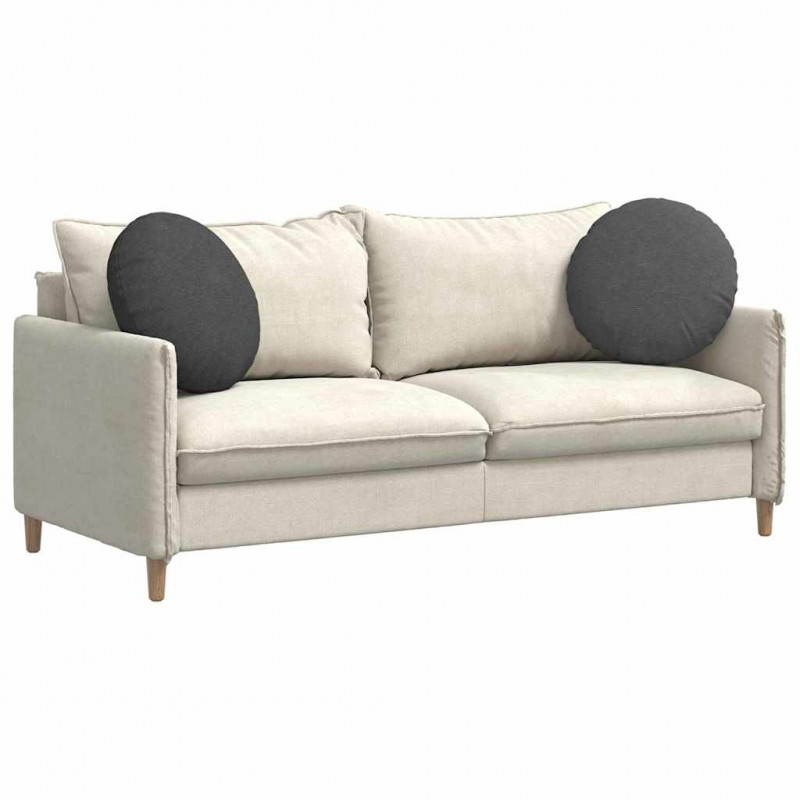 Poduszki na siedziska 2 pcs Ciemnoszary Ø 50 cm