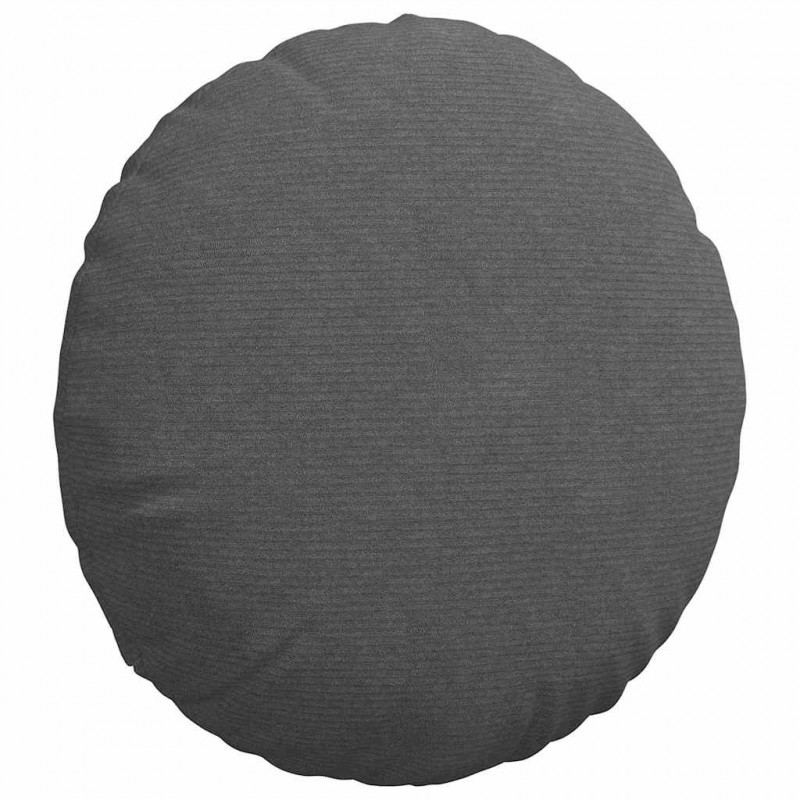 Poduszki na siedziska 2 pcs Ciemnoszary Ø 50 cm