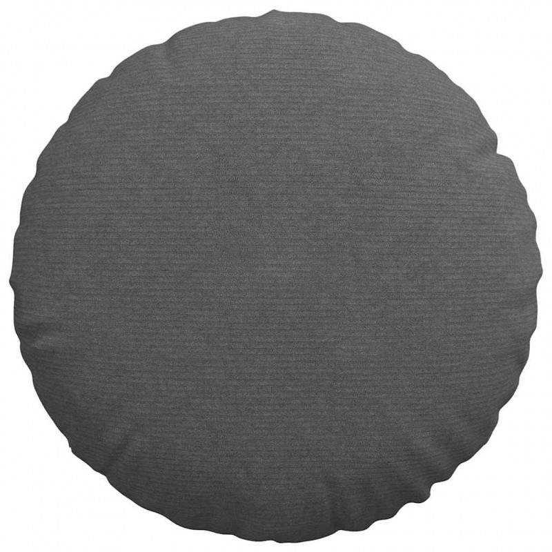 Poduszki na siedziska 2 pcs Ciemnoszary Ø 50 cm