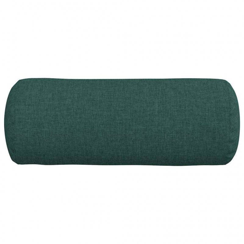 Poduszki Wałkowe 2 pcs Ciemna zieleń Ø 15 x 40 cm tkanina