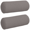 Poduszki Wałkowe 2 pcs Ciemnoszary Ø 15 x 40 cm tkanina