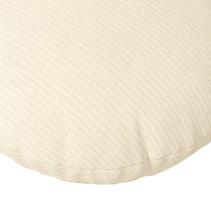 Poduszki na siedziska 2 pcs Kremowy Ø 50 cm Tkanina sztruksowa