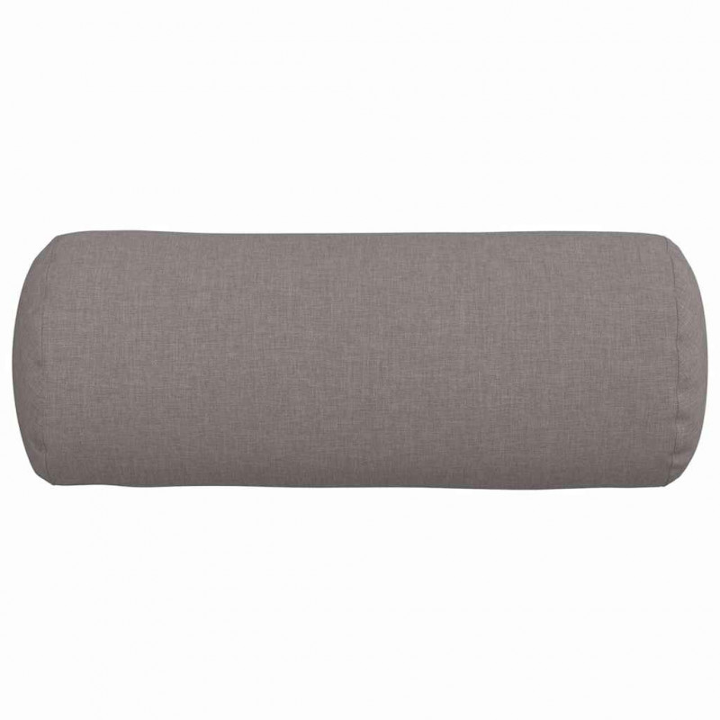 Poduszki Wałkowe 2 pcs Ciemnoszary Ø 15 x 40 cm tkanina