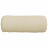 Poduszki Wałkowe 2 pcs Kremowy Ø 15 x 40 cm tkanina