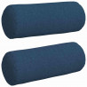 Poduszki Wałkowe 2 pcs Niebieski Ø 15 x 40 cm tkanina