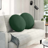 Poduszki na siedziska 2 pcs Ciemna zieleń Ø 50 cm