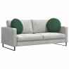 Poduszki na siedziska 2 pcs Ciemna zieleń Ø 50 cm