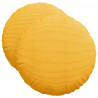 Poduszki na siedziska 2 pcs Jasnożółty Ø 50 cm