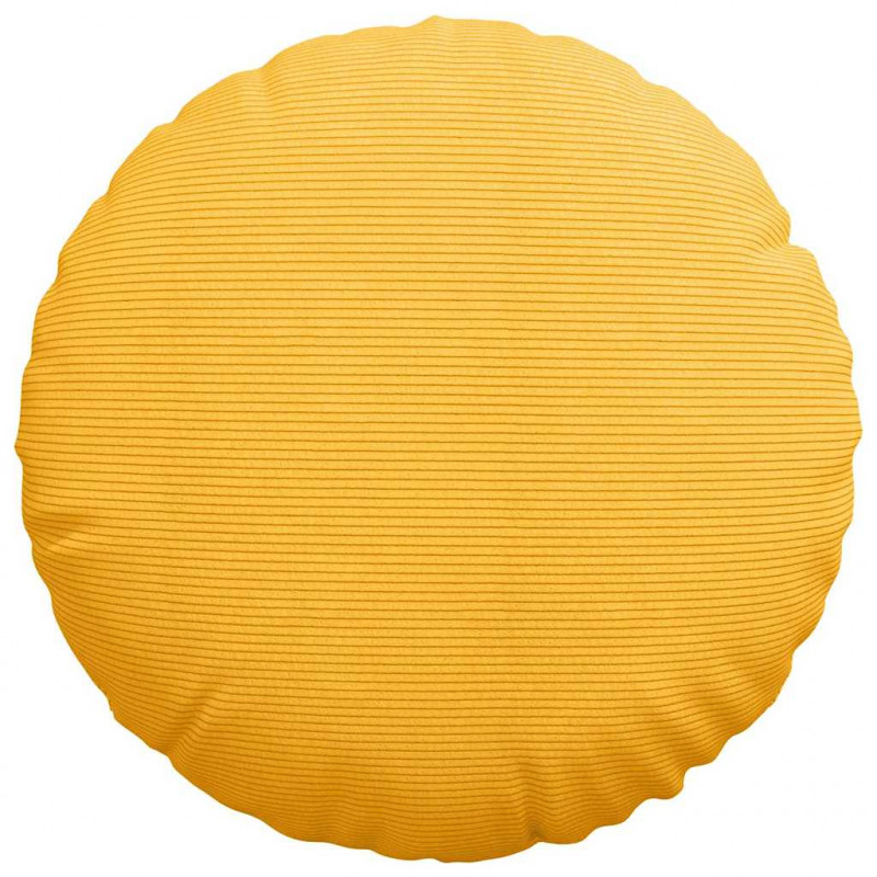 Poduszki na siedziska 2 pcs Jasnożółty Ø 50 cm