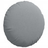 Poduszki na siedziska 2 pcs Jasnoszary Ø60 x 21 cm tkanina