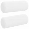 Poduszki Wałkowe 2 pcs Biały Ø 15 x 40 cm tkanina