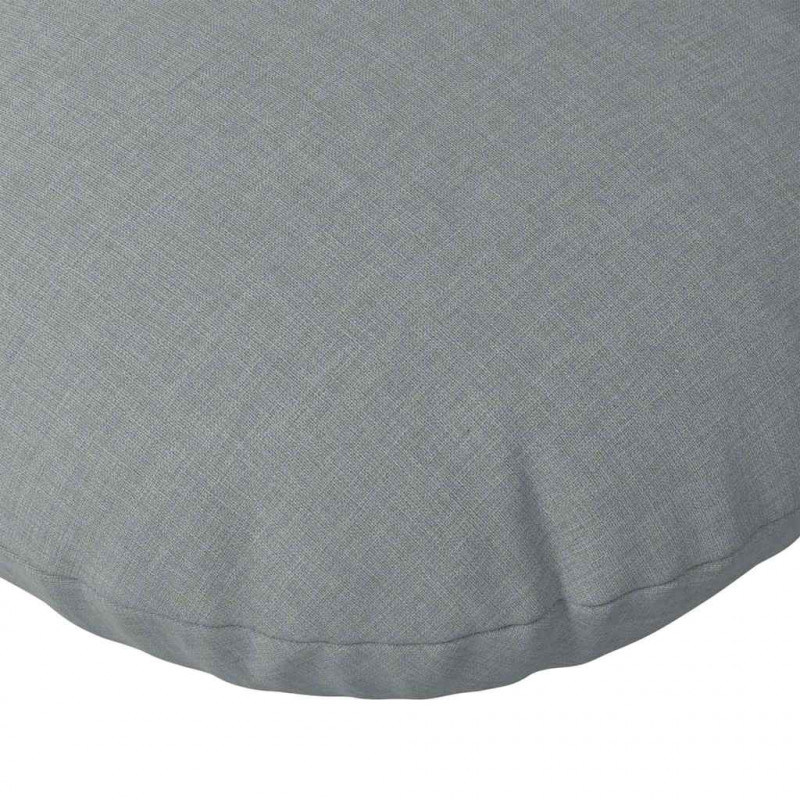 Poduszki na siedziska 2 pcs Jasnoszary Ø60 x 21 cm tkanina