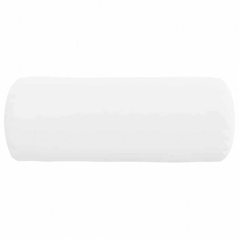 Poduszki Wałkowe 2 pcs Biały Ø 15 x 40 cm tkanina