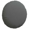 Poduszki na siedziska 2 pcs Ciemnoszary Ø60 x 21 cm tkanina