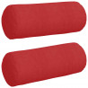Poduszki Wałkowe 2 pcs Czerwony Ø 15 x 40 cm tkanina