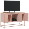 Szafka pod telewizor, różowa, 100,5x39x60,5 cm, stalowa