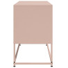 Szafka pod telewizor, różowa, 100,5x39x60,5 cm, stalowa