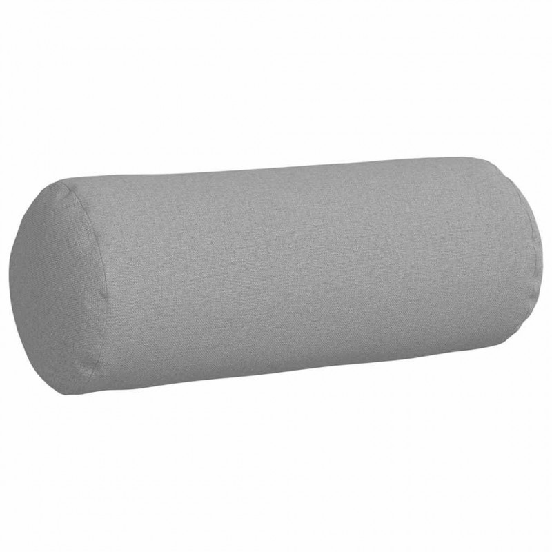 Poduszki Wałkowe 2 pcs Szary chmur Ø 15 x 40 cm tkanina