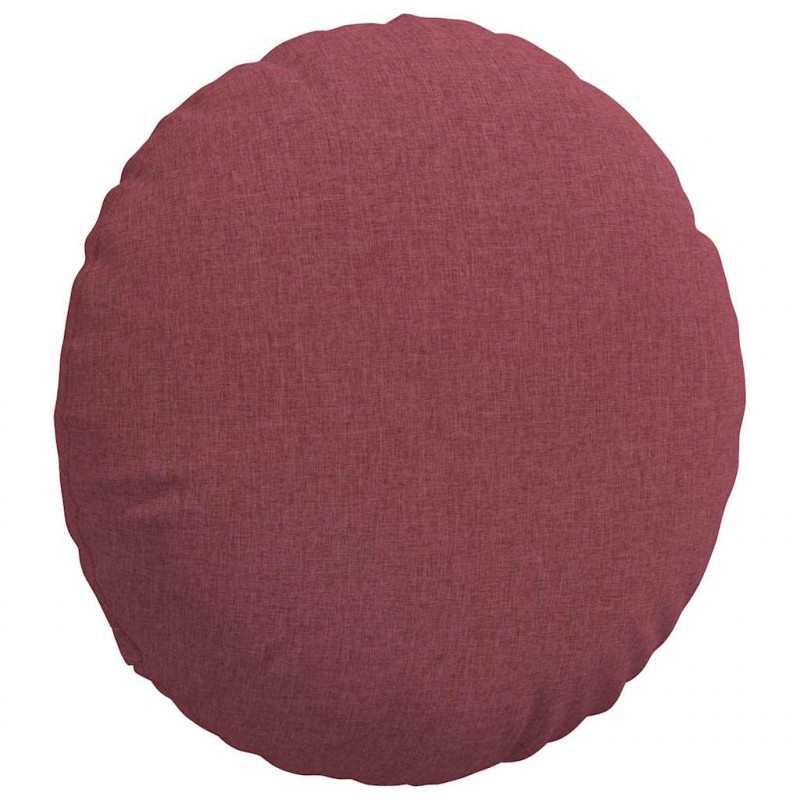 Poduszki na siedziska 2 pcs Czerwone wino Ø60 x 21 cm tkanina