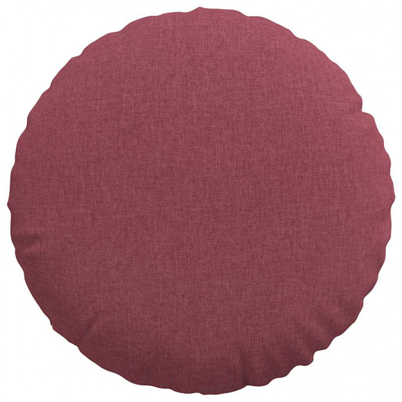 Poduszki na siedziska 2 pcs Czerwone wino Ø60 x 21 cm tkanina