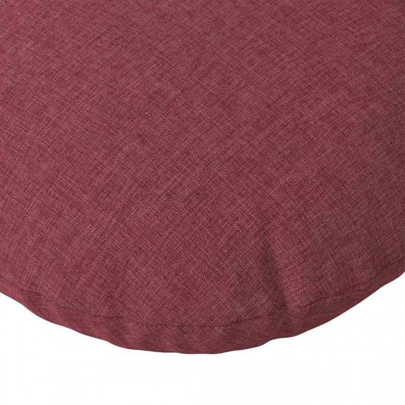 Poduszki na siedziska 2 pcs Czerwone wino Ø60 x 21 cm tkanina