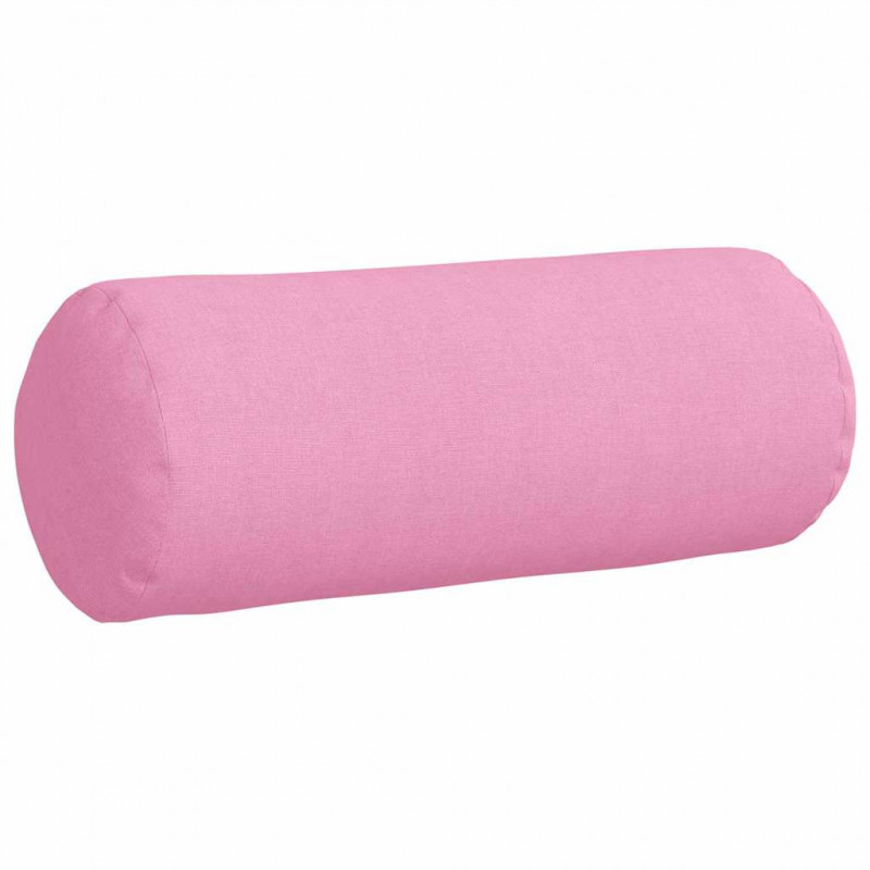 Poduszki Wałkowe 2 pcs Różowy Ø 15 x 40 cm tkanina
