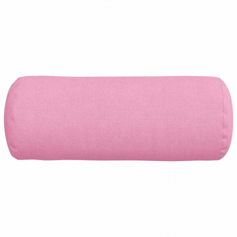 Poduszki Wałkowe 2 pcs Różowy Ø 15 x 40 cm tkanina