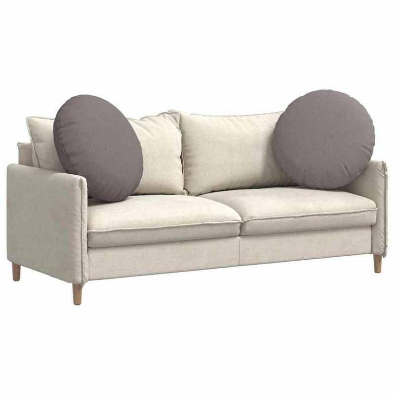 Poduszki na siedziska 2 pcs Ciemnoszary Ø60 x 21 cm tkanina