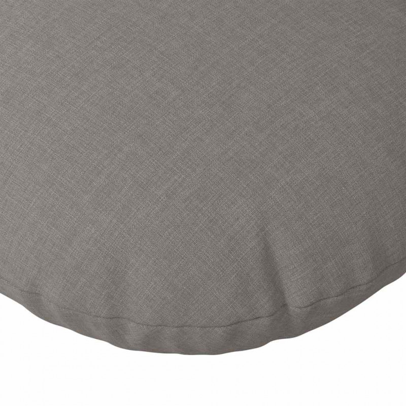Poduszki na siedziska 2 pcs Ciemnoszary Ø60 x 21 cm tkanina
