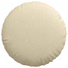 Poduszki na siedziska 2 pcs Kremowy Ø60 x 21 cm tkanina