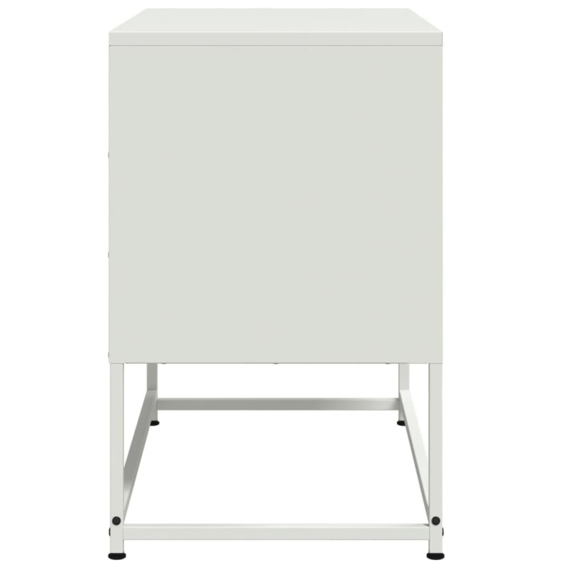 Szafka pod telewizor, biała, 68,5x39x60,5 cm, stalowa