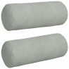 Poduszki Wałkowe 2 pcs Jasnoszary Ø 15 x 40 cm