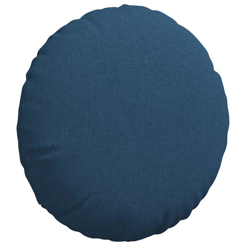Poduszki na siedziska 2 pcs Niebieski Ø60 x 21 cm tkanina