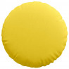Poduszki na siedziska 2 pcs Jasnożółty Ø60 x 21 cm tkanina