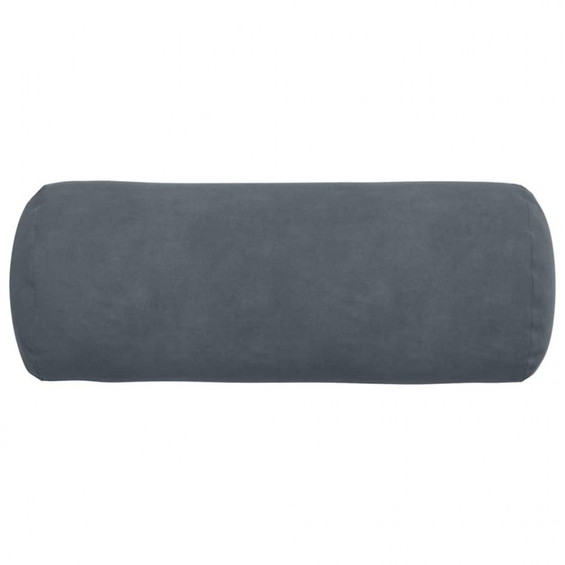 Poduszki Wałkowe 2 pcs Ciemnoszary Ø 15 x 40 cm