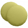 Poduszki na siedziska 2 pcs Jasnozielony Ø60 x 21 cm tkanina