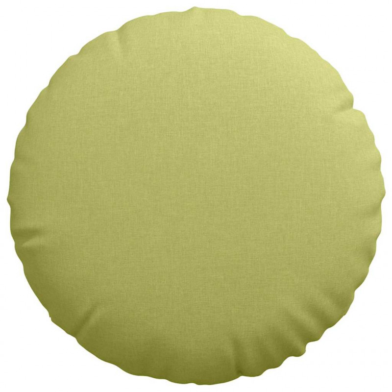 Poduszki na siedziska 2 pcs Jasnozielony Ø60 x 21 cm tkanina