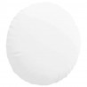 Poduszki na siedziska 2 pcs Biały Ø60 x 21 cm tkanina