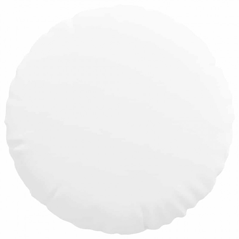 Poduszki na siedziska 2 pcs Biały Ø60 x 21 cm tkanina