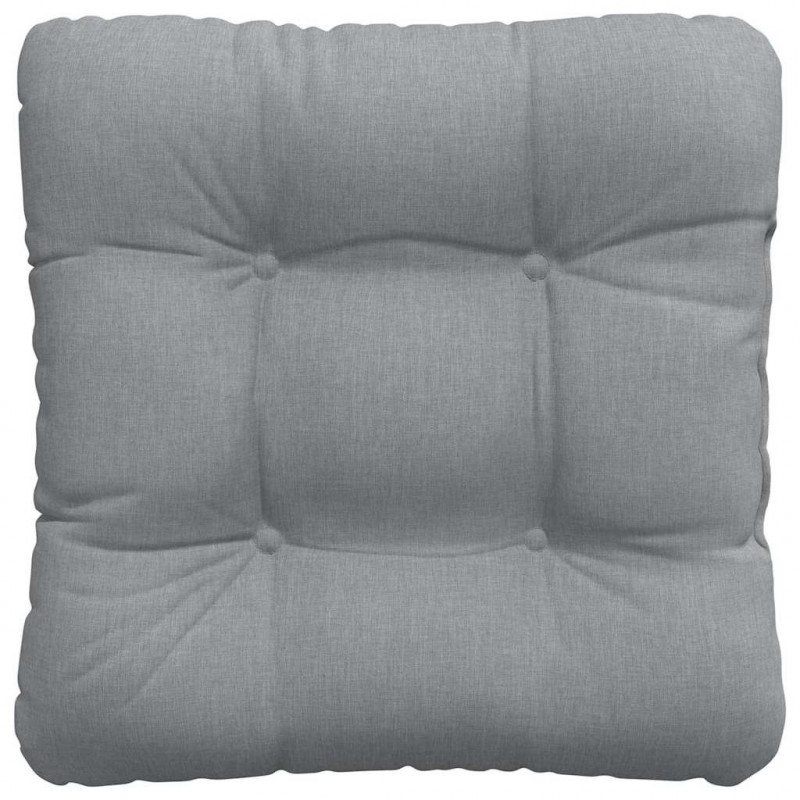 Poduszki na siedziska 4 pcs Jasnoszary 40 x 40 x 12 cm tkanina