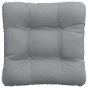 Poduszki na siedziska 4 pcs Jasnoszary 40 x 40 x 12 cm tkanina